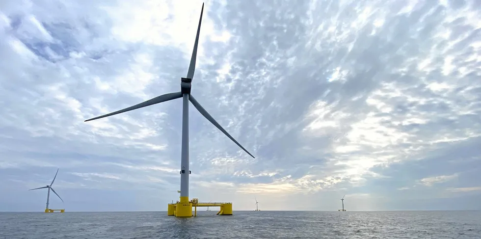 WindFloat units off Scotland