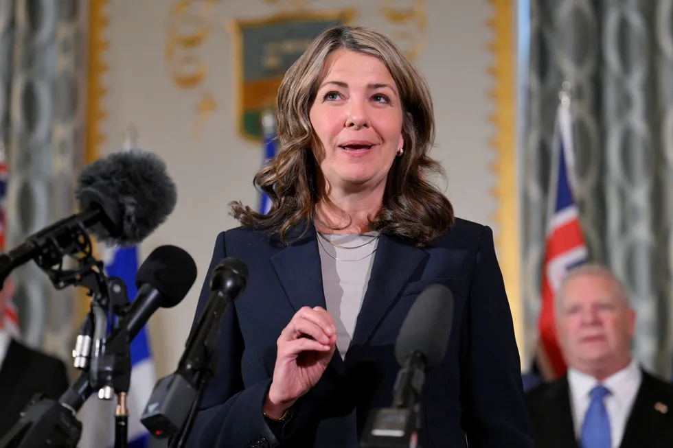 Danielle Smith, Premier of Alberta, Canada.