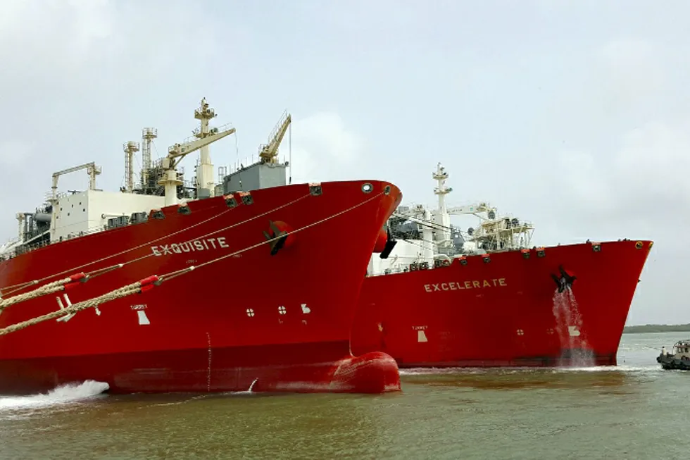 Replacement on its way: the FSRU Exquisite on location at Port Qasim, Pakistan
