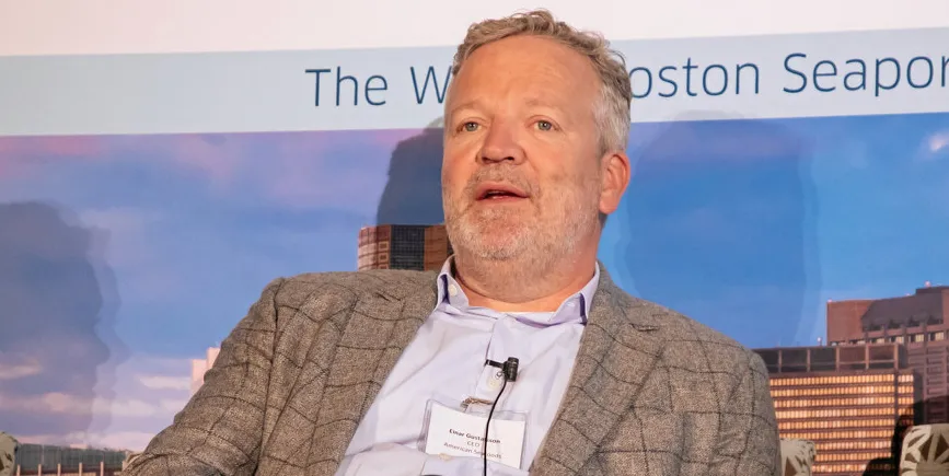 Einar Gustafsson, CEO of American Seafoods, acknowledged the company is conserving cash as a result of falling pollock prices.