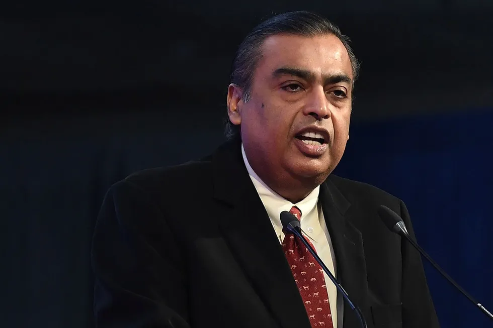Reliance Industries chairman Mukesh Ambani.