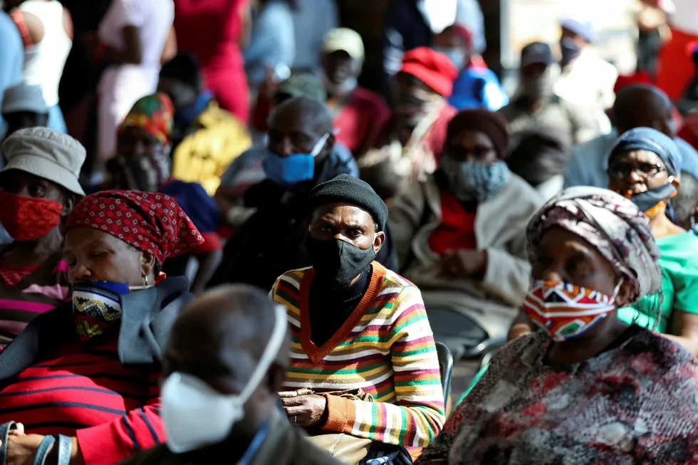 South Africans take precaution against the spread of coronavirus: African governments ponder when and how to lift lockdown as economic prospects take a dive