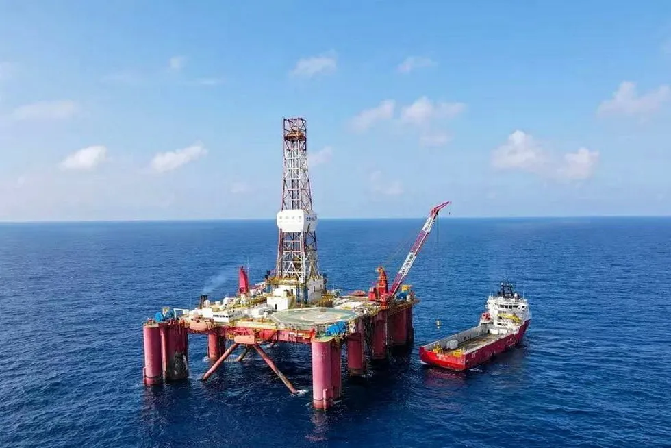 In operation: the Dongfang 1-1 field in the Yinggehai basin of the South China Sea.
