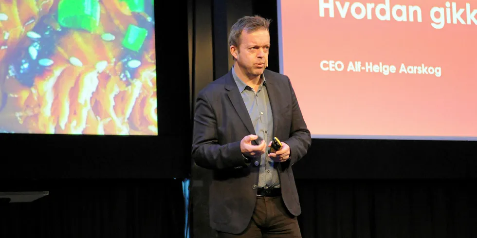 Former Mowi CEO Alf-Helge Aarskog.