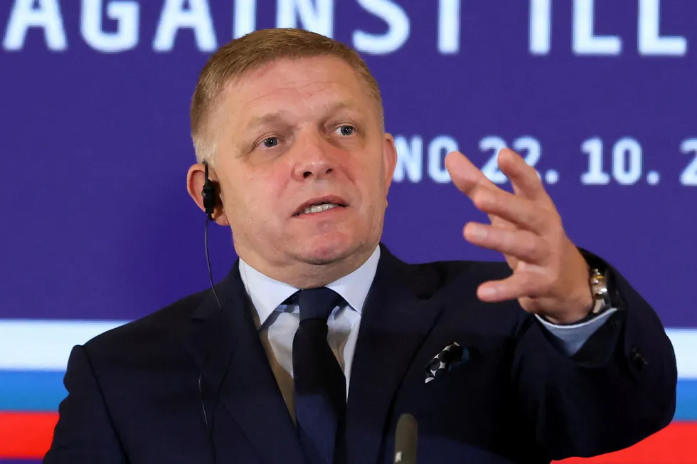 Slovakia's Prime Minister Robert Fico.