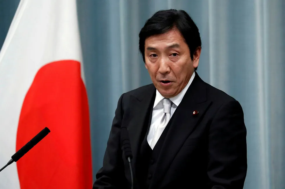 LNG investment: Japan's Economy, Trade and Industry Minister Isshu Sugawara