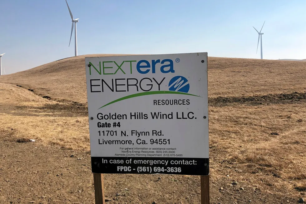 A NextEra wind farm.