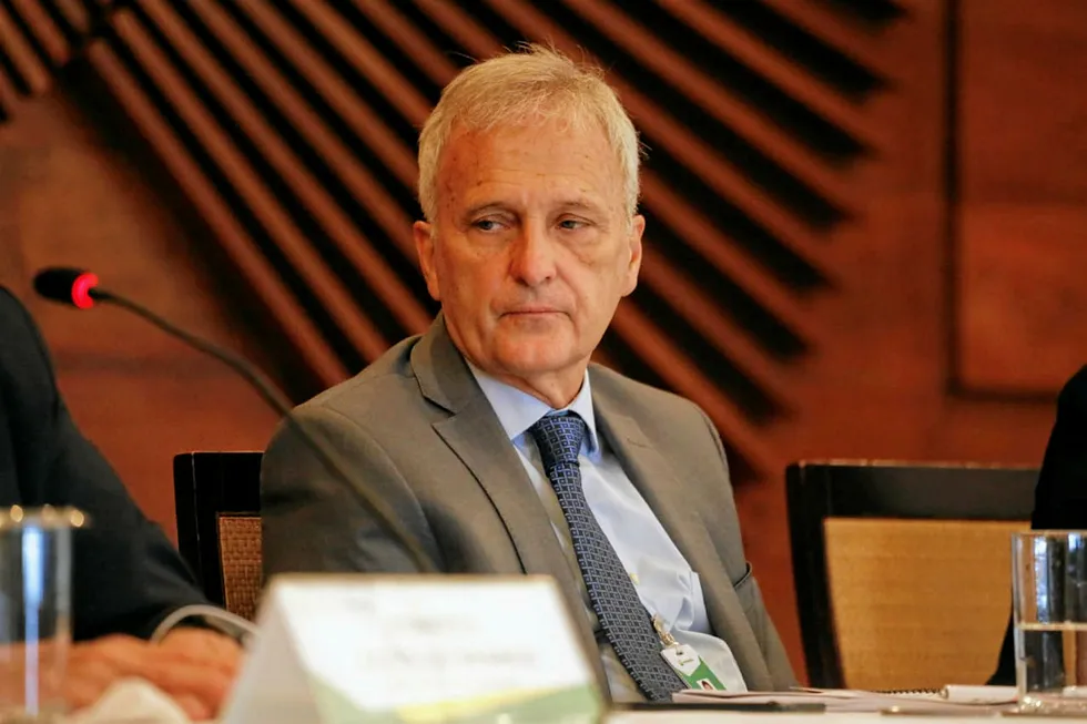 Wildcatter: Carlos Alberto Pereira de Oliveira, director of E&P at Brazil's Petrobras, is sticking to drilling plans