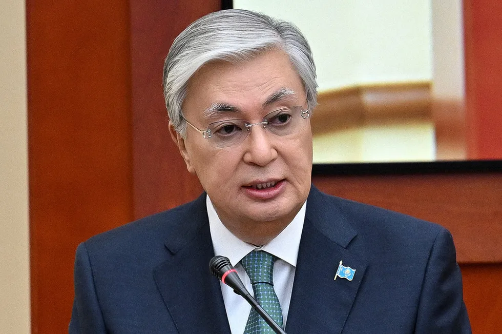Kazakhstan President Kassym-Jomart Tokayev.