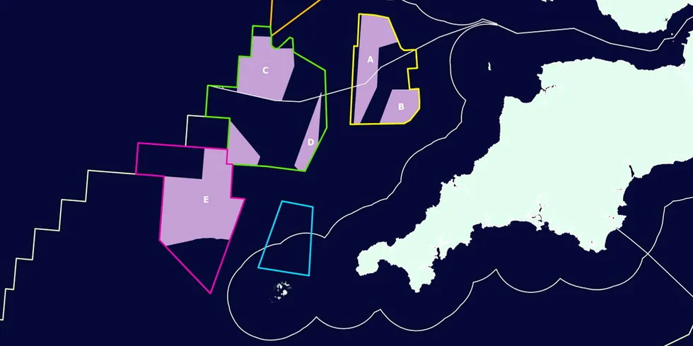 The Crown Estate's refined Celtic Sea areas.