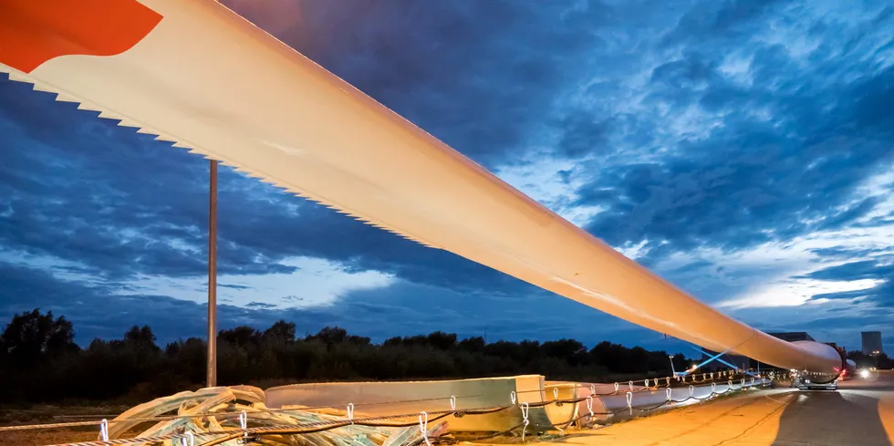 Blade for a Nordex N149 4MW wind turbine