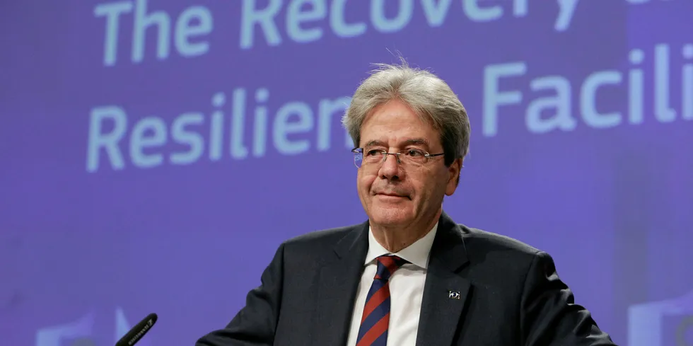 European Commissioner for the Economy, Paolo Gentiloni