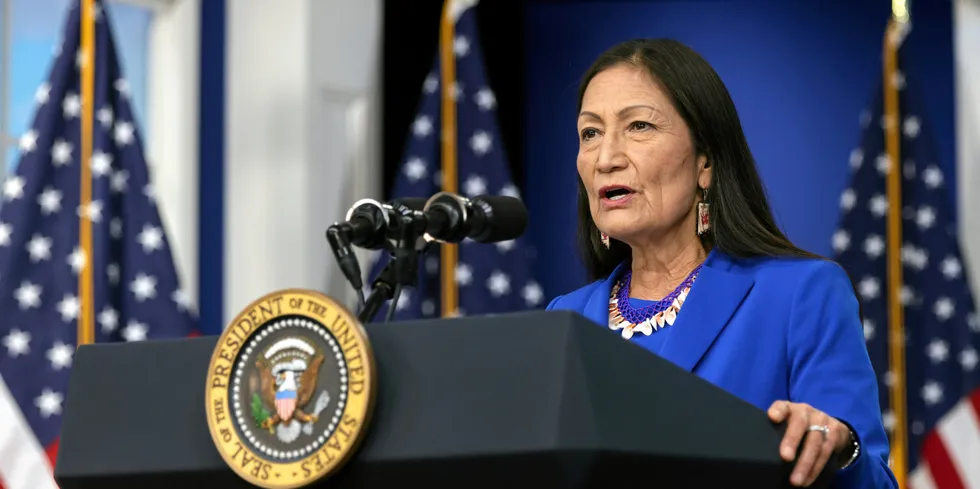 US Interior Secretary Deb Haaland.