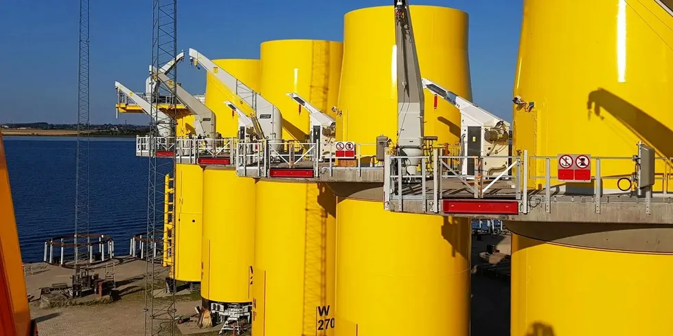 Foundations for Orsted's Hornsea 2. SeAH is in line to supply its successor.
