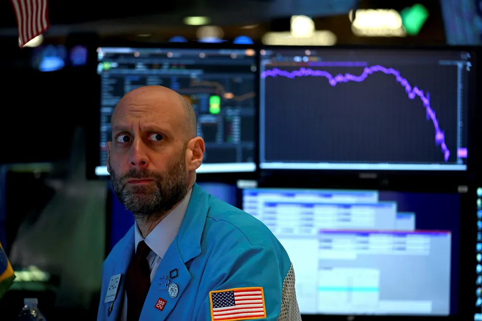 Volatile market: oil dipped to a four-year low in early trade before rebounding later in the session