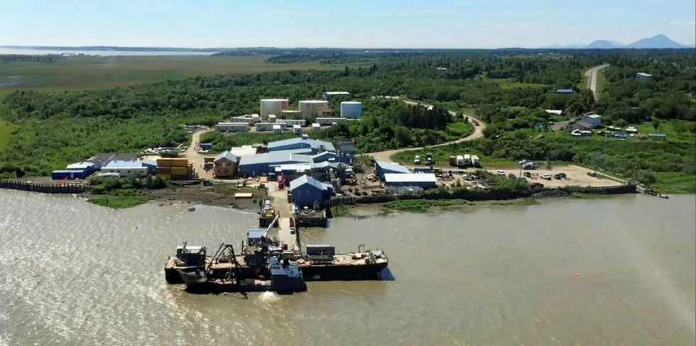 OBI Seafoods' Wood River wild salmon processing plant in Dillingham, Alaska. The facility was formerly operated solely by Cooke-owned Icicle Seafoods.