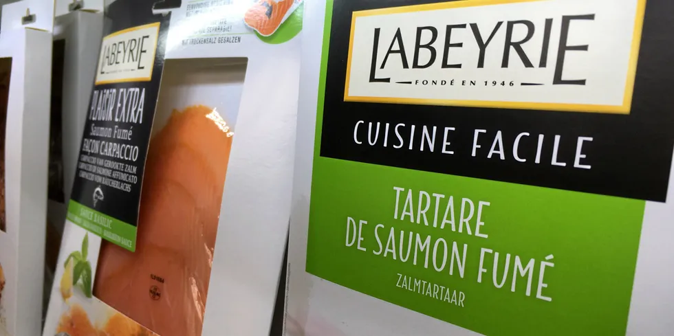 Smoked salmon is expected to feature once again this year during the festive season in France.