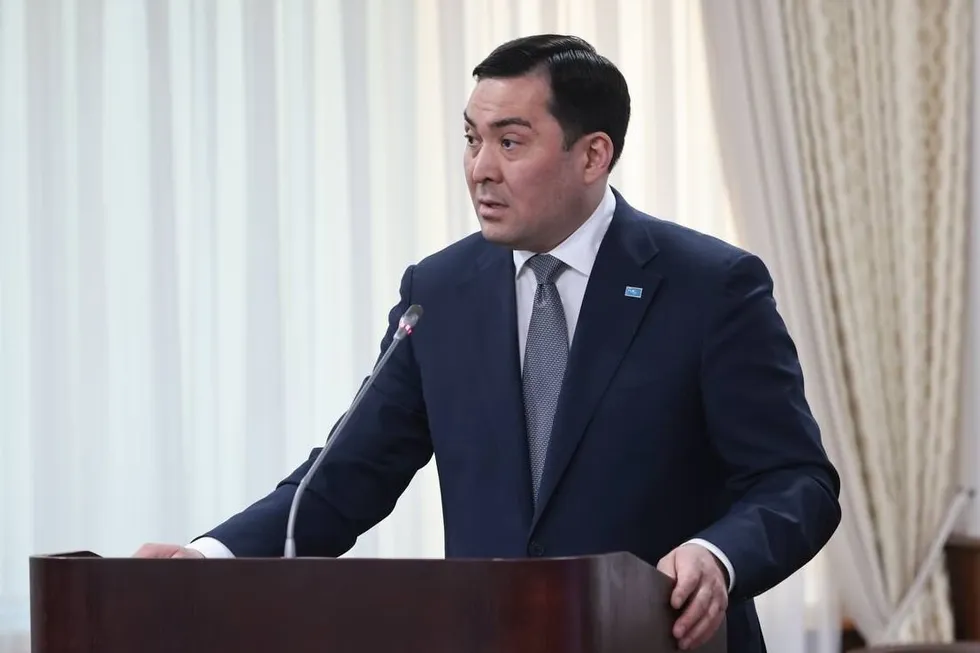 Kazakhstan Energy Minister, Erlan Akkenzhenov.