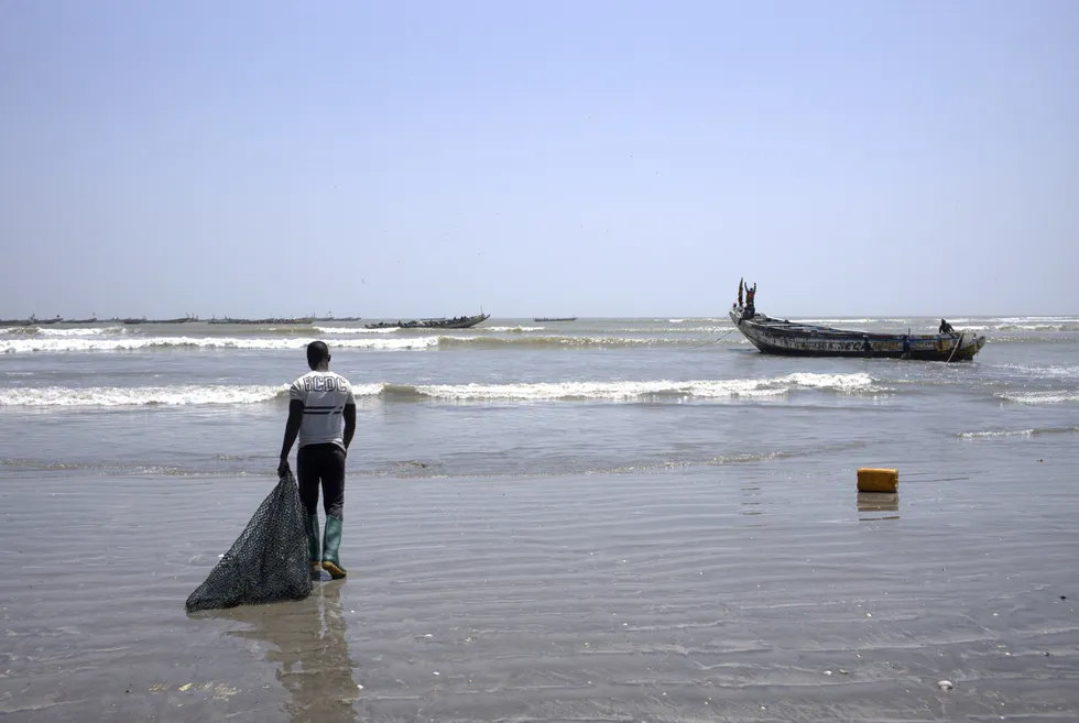 Single-minded: while a fisherman walks on the beach in Gunjur, FAR Ltd has opened a data room for suitably qualified parties to consider participating in a joint venture geoscience review.