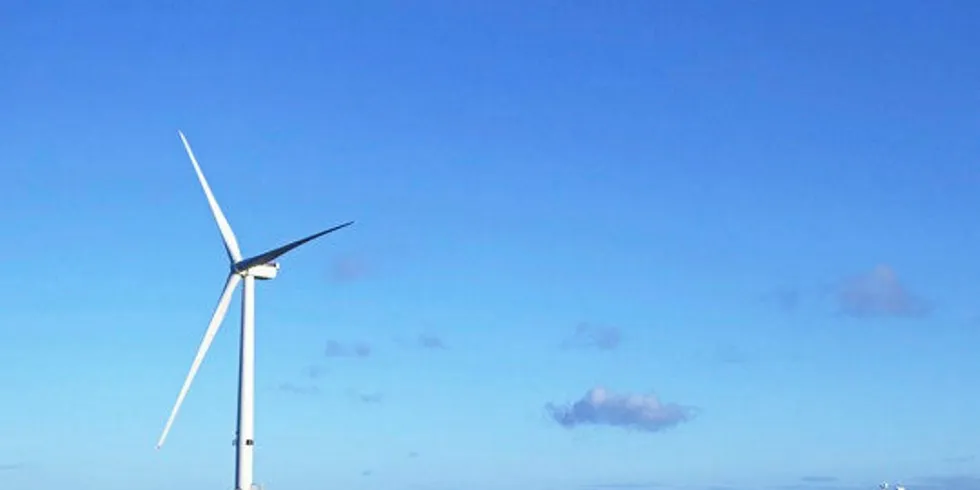 A turbine at Walney Extension.