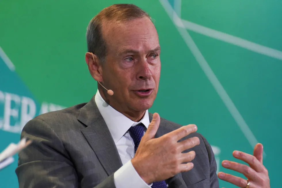 Capital spending plans: Chevron chief executive Mike Wirth.