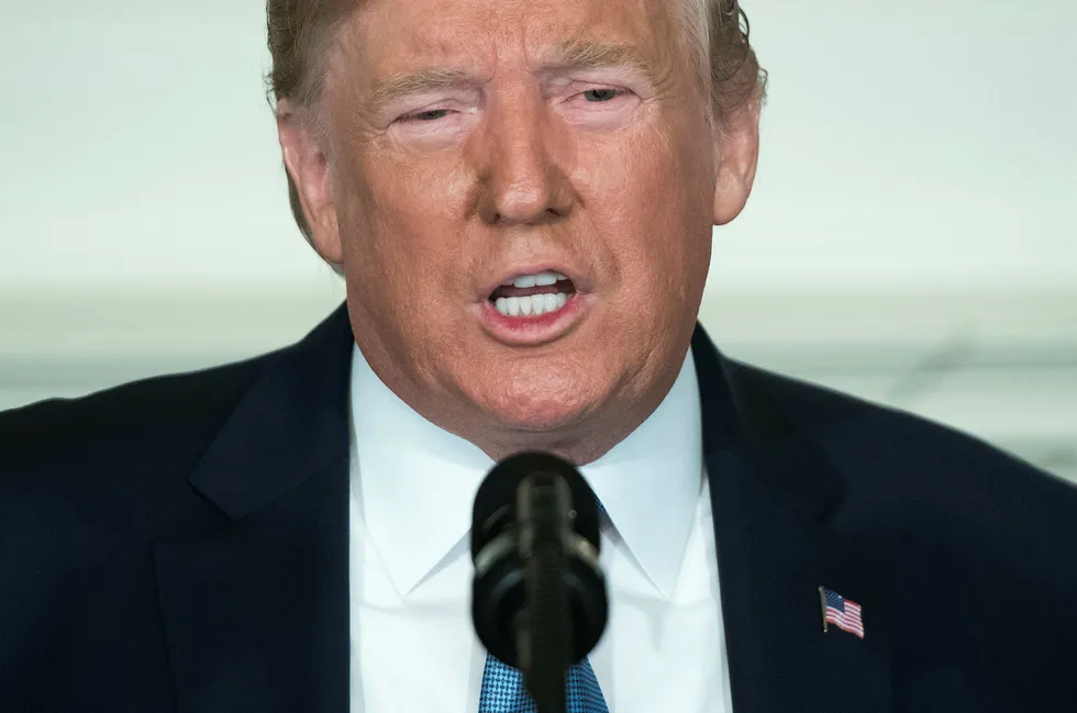 US President Donald Trump: said a quarantine or blockade of Venezuela was being considered, offered no other details