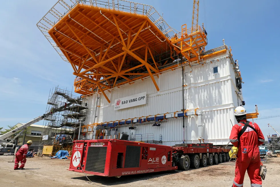 Oil and gas pedigree: at PTSC M&C's yard in Vietnam