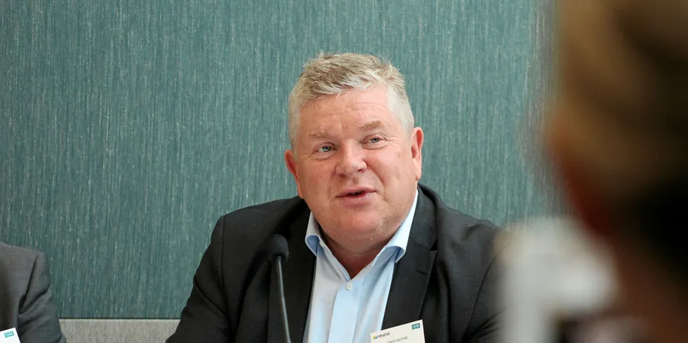 Einar Wathne at an IntraFish Investor Forum in 2017