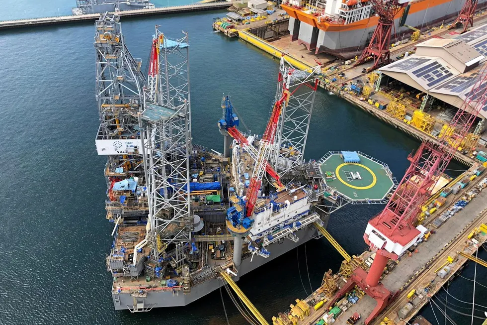 Borr Drilling's jack-up Vali was built at Seatrium's Pioneer Yard in Singapore.