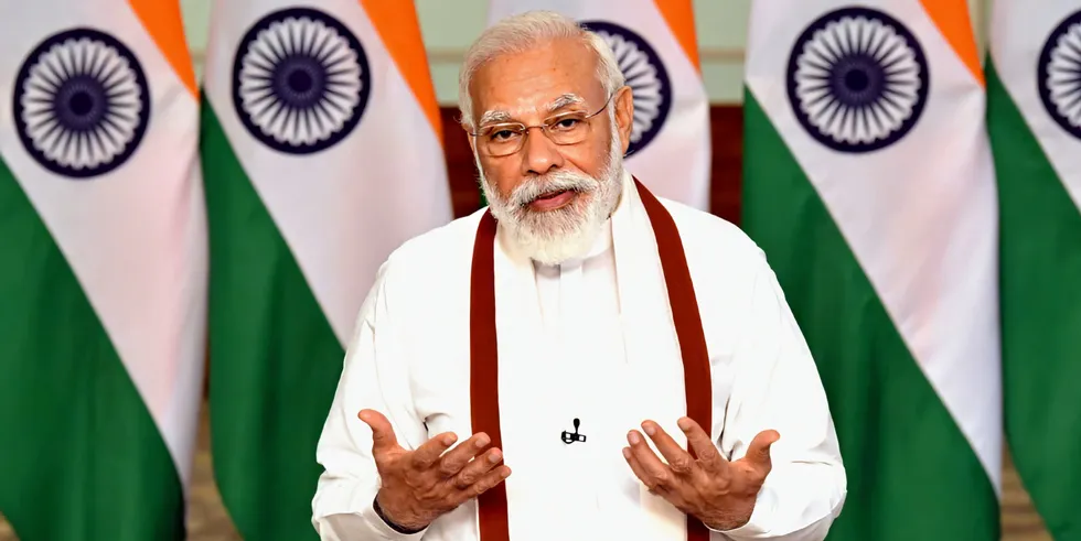 Prime Minister of India Narendra Modi.