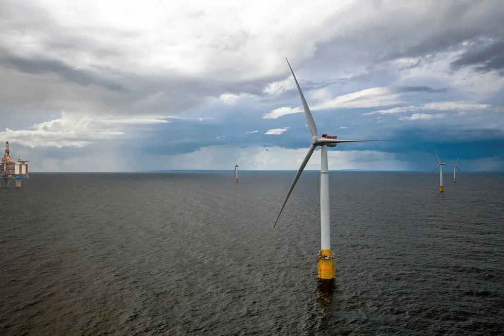 Becalmed: illustration of the Hywind Tampen floating wind farm