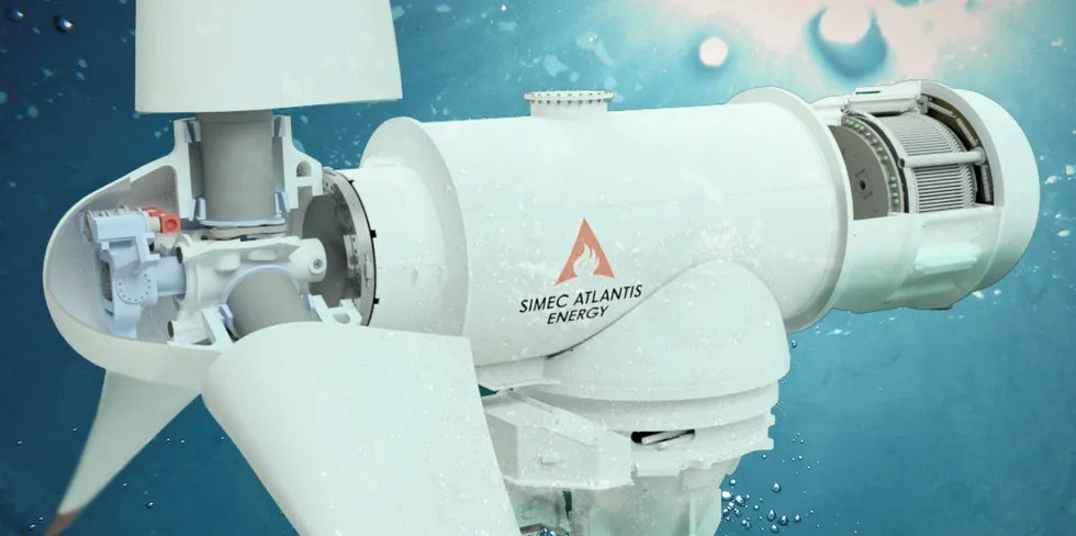 Simec Atlantis Energy will link up 40 of its 2MW turbines.