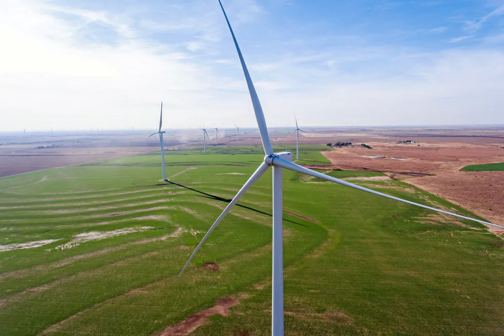 An Enel Green Power wind farm in Oklahoma