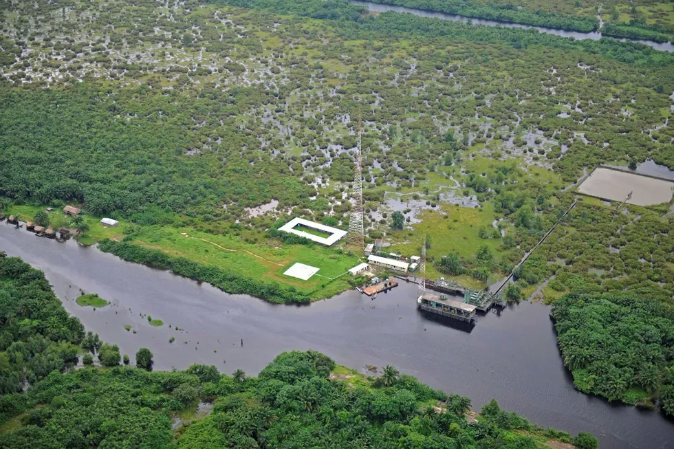 Drilling operations: for Eland at the Opuama oilfield in Niger Delta