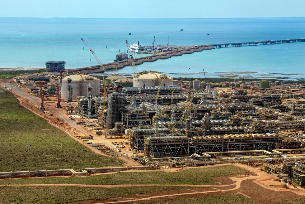 Next stage of development: Chevron's three-train Gorgon LNG facility on Barrow Island