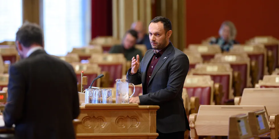 Norwegian politician Torgeir Knag Fylkesnes thinks that 15 percent sounds low for the proposed salmon tax.