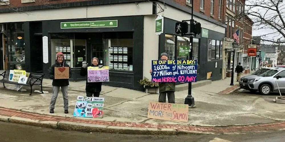 Nordic Aquafarms in Maine is receiving pushback from a concerned local citizens group.