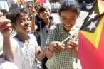 Happier days: in East Timor
