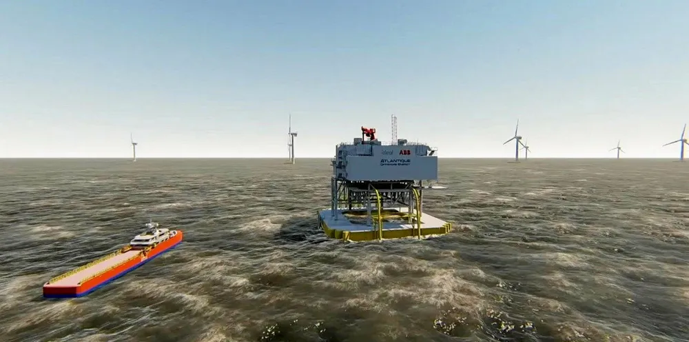 The Ideol Atlantique floating substation.