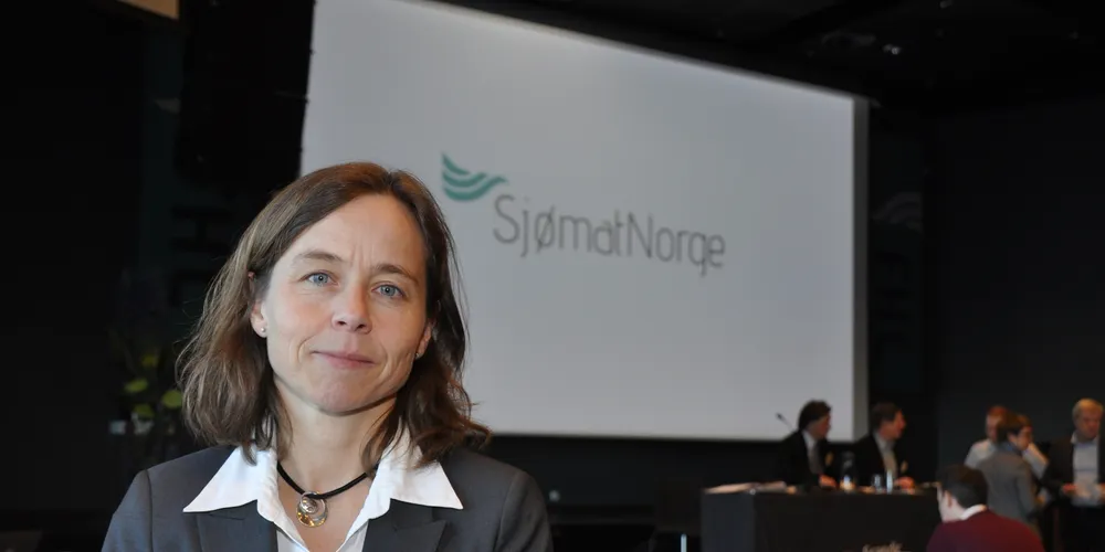 Styreleder Inger-Marie Sperre i Sjømat Norge synes det er gledelig at flere bedrifter innen teknologi- og service melder seg inn i organisasjonen. (Foto: Bent-Are Jensen)