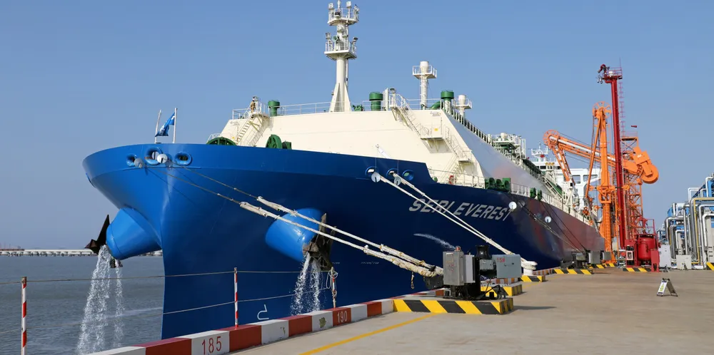 MISC Berhad is no stranger to VLECs with six vessels in its fleet. Pictured, its 98,000-cbm very large ethane carrier Seri Everest (built 2020) discharging its first cargo for Zhejiang Satellite Petrochemical Co at Lianyungang port in China.