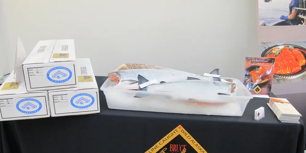 Seattle-area Triad Fisheries uses an Alaska Seafood Marketing Institute label to demonstrate its Alaska salmon eco-credentials. It hasn't used the MSC label in more than a year.