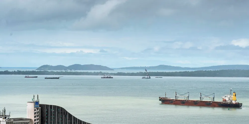 The port of Conakry, Guinea