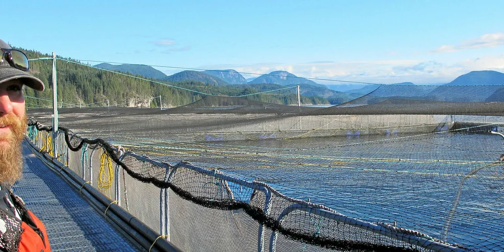 One of Cermaq Canada's salmon farms.