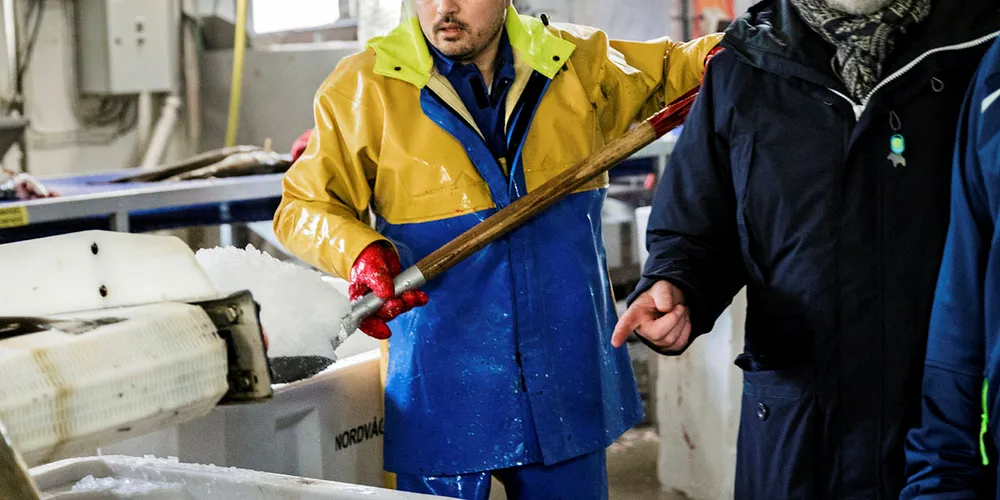 KONTROLL: Det er ikke god nok kontroll med hva som kommer inn og hva som går ut av bedriftene, hverken fra kyst eller hav, mener Steinar Eliassen (i midten).