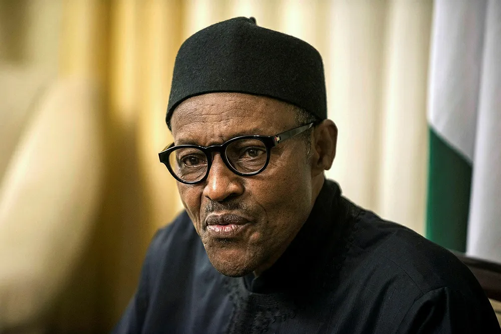 Nigerian president Muhammadu Buhari