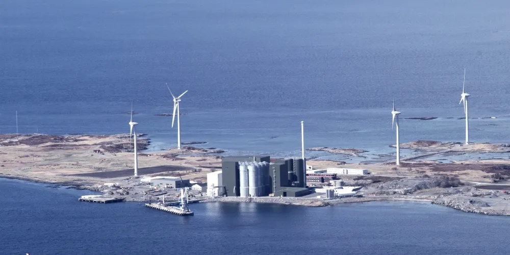 Marine Harvests feed plant in Bjugn