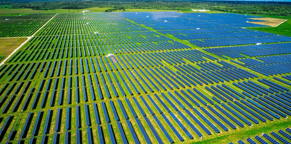 A massive Solar Power Plant in Texas.
