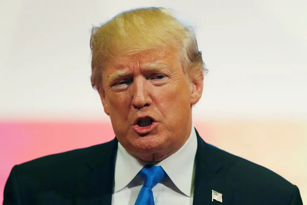 USAs president Donald Trump under ASEAN-toppmøtet på Filippinene. Foto: Bullit Marquez / AP / NTB scanpix