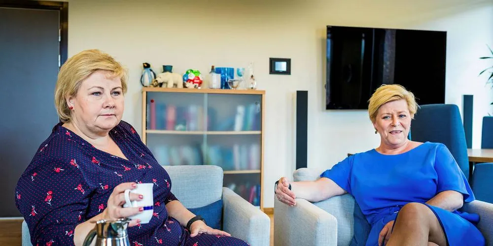SVAKT: Erna Solberg og Siv Jensen gir ikke mye til viktige saker for klima og miljø, heller ikke havsatsingen er noe å skryte av.Foto: Per Thrana